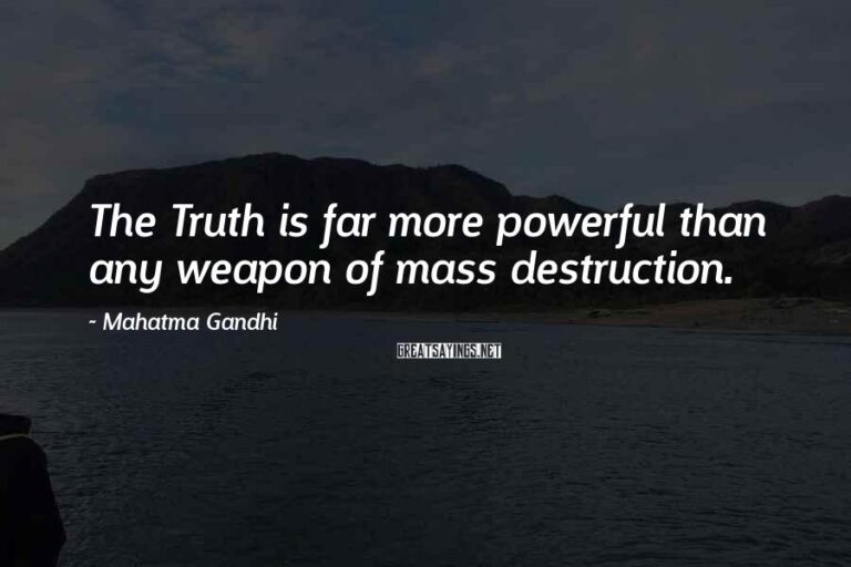 Gandhi quote on truth