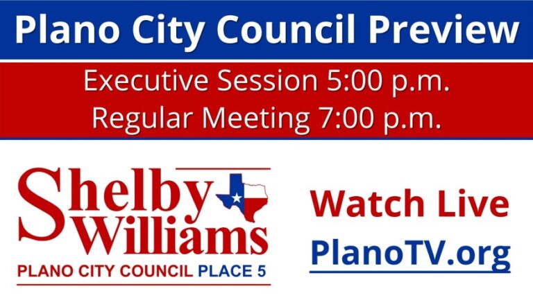 Plano City Council Preview