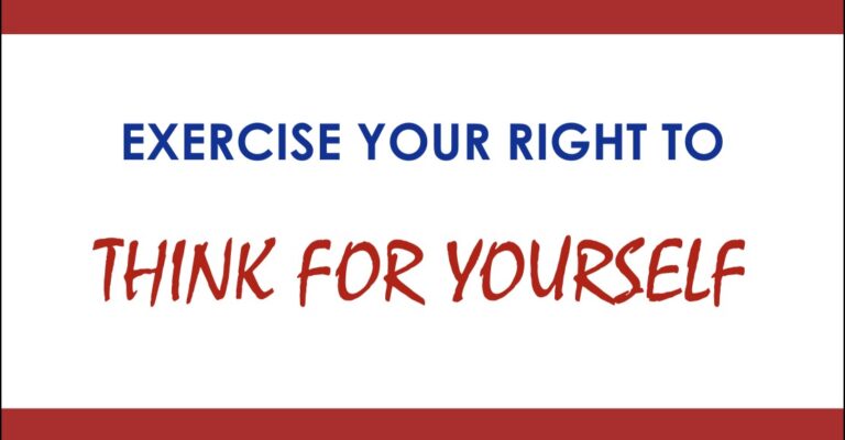 Think for yourself