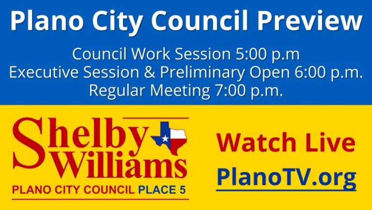 Plano City Council Preview – February 28, 2022