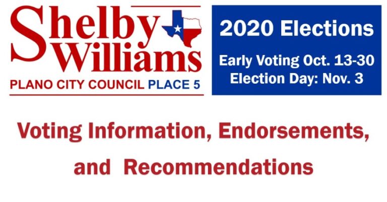 2020 Election Recommendations