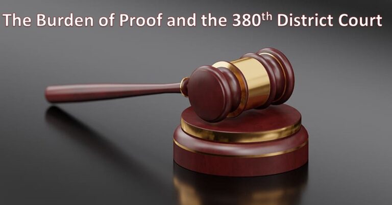 Burden of Proof