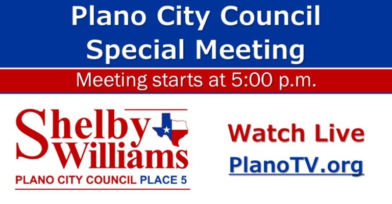 Plano City Council Special Called Meeting