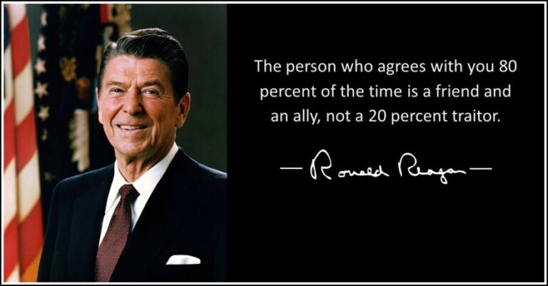 Ronald Reagan 80 percent rule