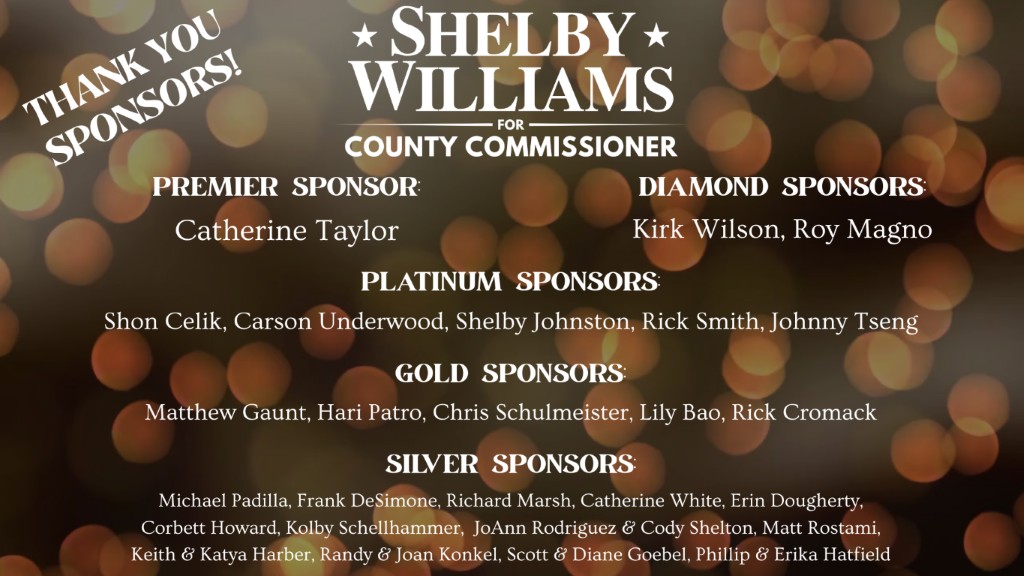 Shelby Williams for Collin County Commissioner Gridiron Victory Kickoff