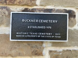 Old Buckner Cemetery Rededication